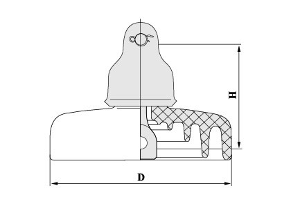 ANSI Suspension Porcelain Insulator (Anti-pollution type)