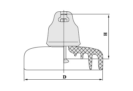 Anti-Pollution Suspension Porcelain Insulator