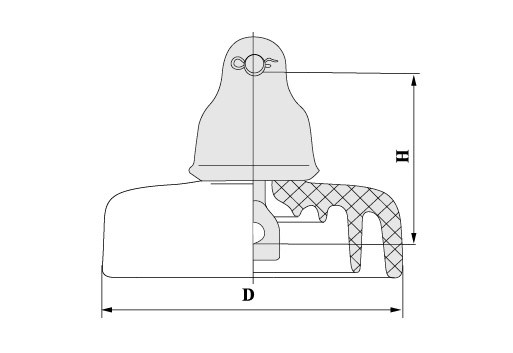 ANSI Suspension Porcelain Insulator (Anti-pollution type)